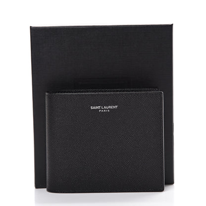 Saint Laurent Grain De Poudre Paris East West Wallet Black 7 of 7