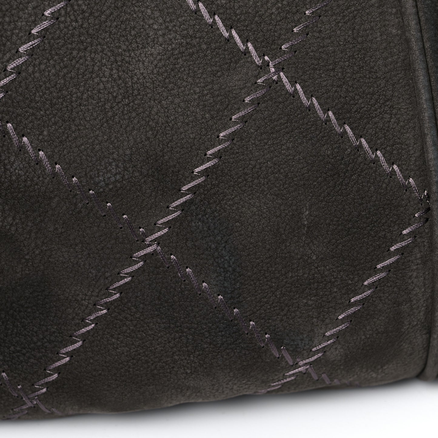 Suede Ultimate Stitch Hobo Grey