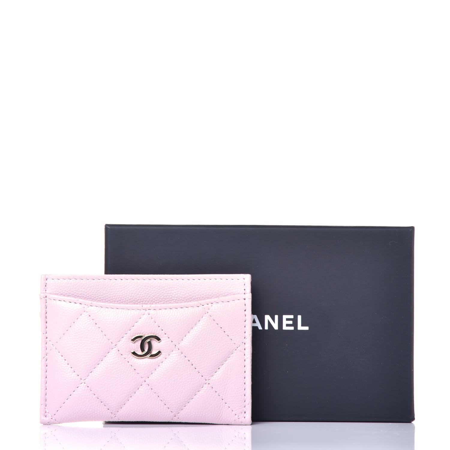 Chanel Caviar Quilted Card Holder Light Pink 8 of 8