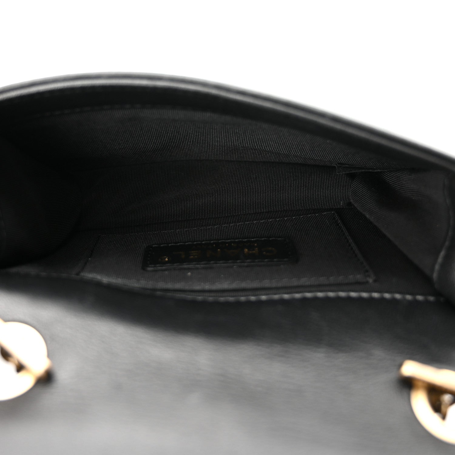 Chanel Lambskin Quilted Boy Brick Studded Flap Black 5 of 10