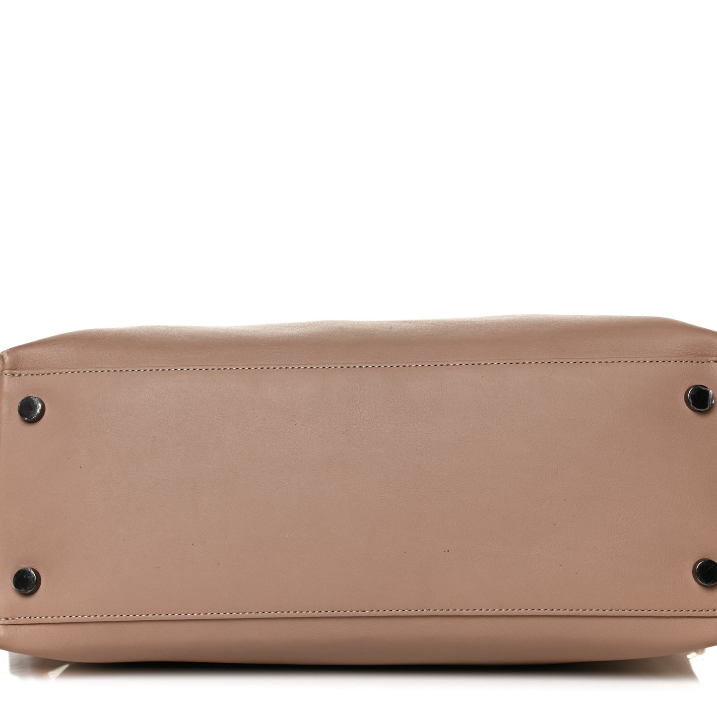 Calfskin Fisherman Hook Drawstring Hobo Bag Blush Nude