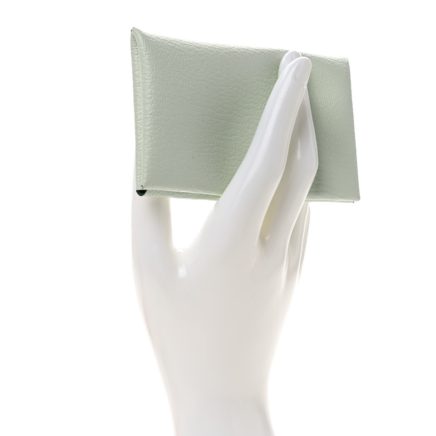 Hermes Chevre Mysore Verso Calvi Duo Card Case Vert Fizz Menthe 2 of 7
