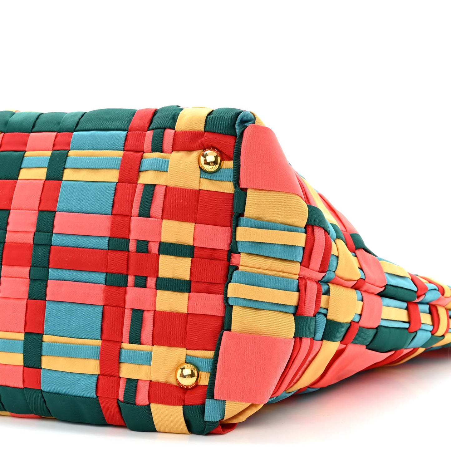 Tessuto Nylon Weave Shopping Tote Multicolor
