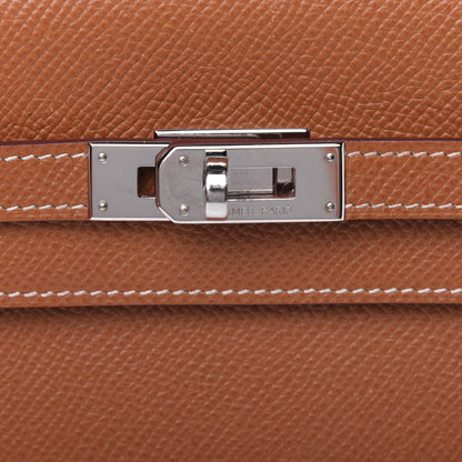 Hermes Epsom Kelly Longue Wallet Gold 12 of 14