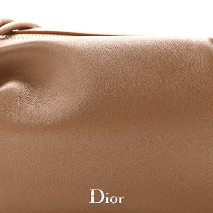 Christian Dior Supple Lambskin Bow Pouch Camel 8 of 10