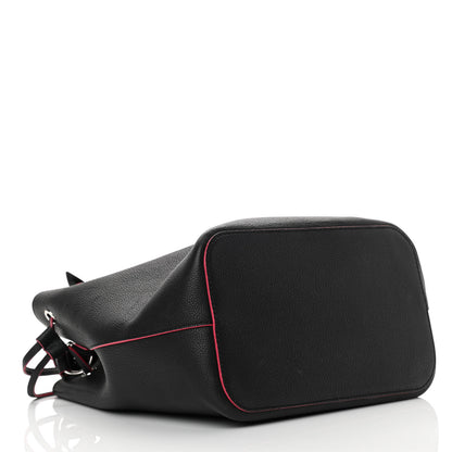 Louis Vuitton Calfskin Lockme Bucket Black 4 of 18