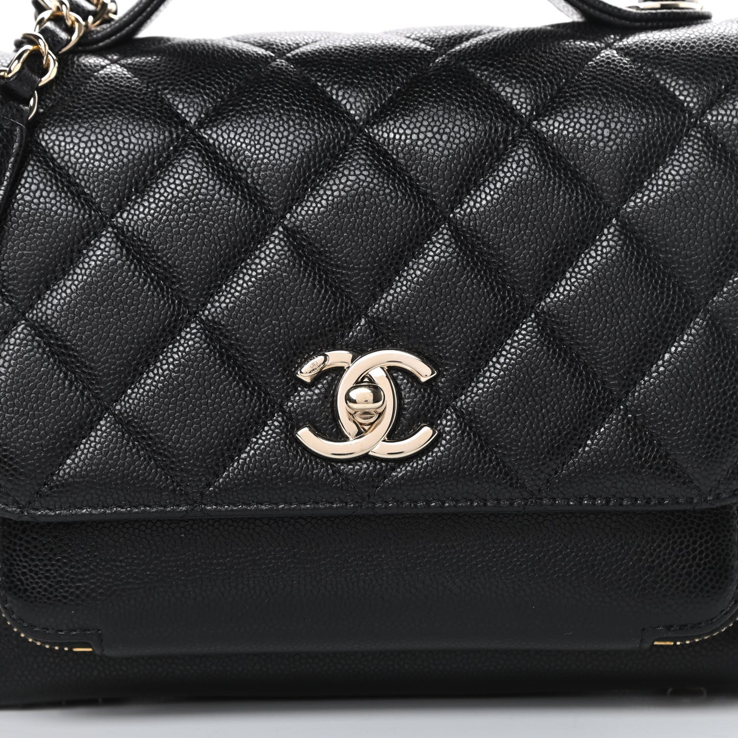 Caviar Quilted Medium Business Affinity Flap Black