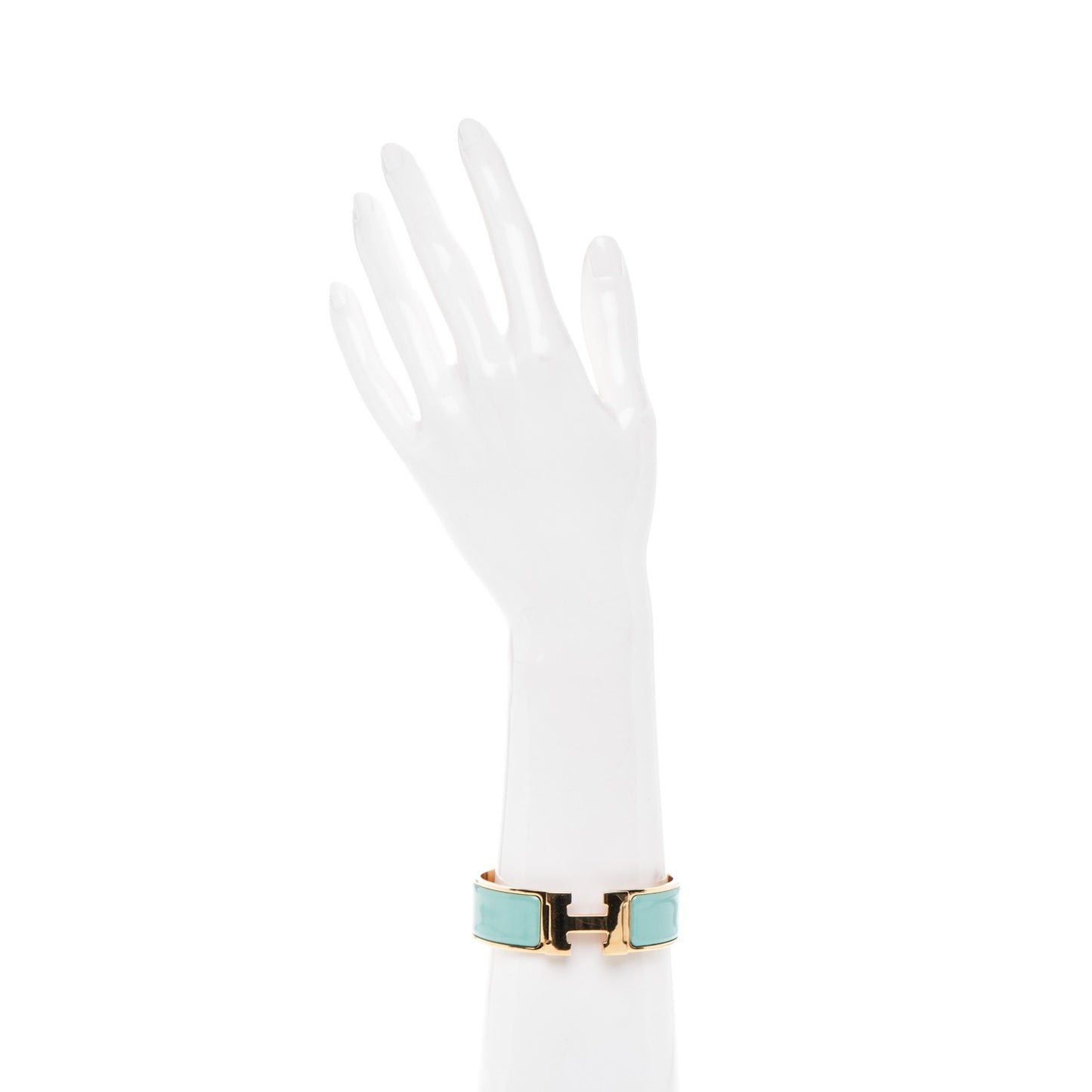 Enamel Wide Clic Clac H Bracelet GM Lagon