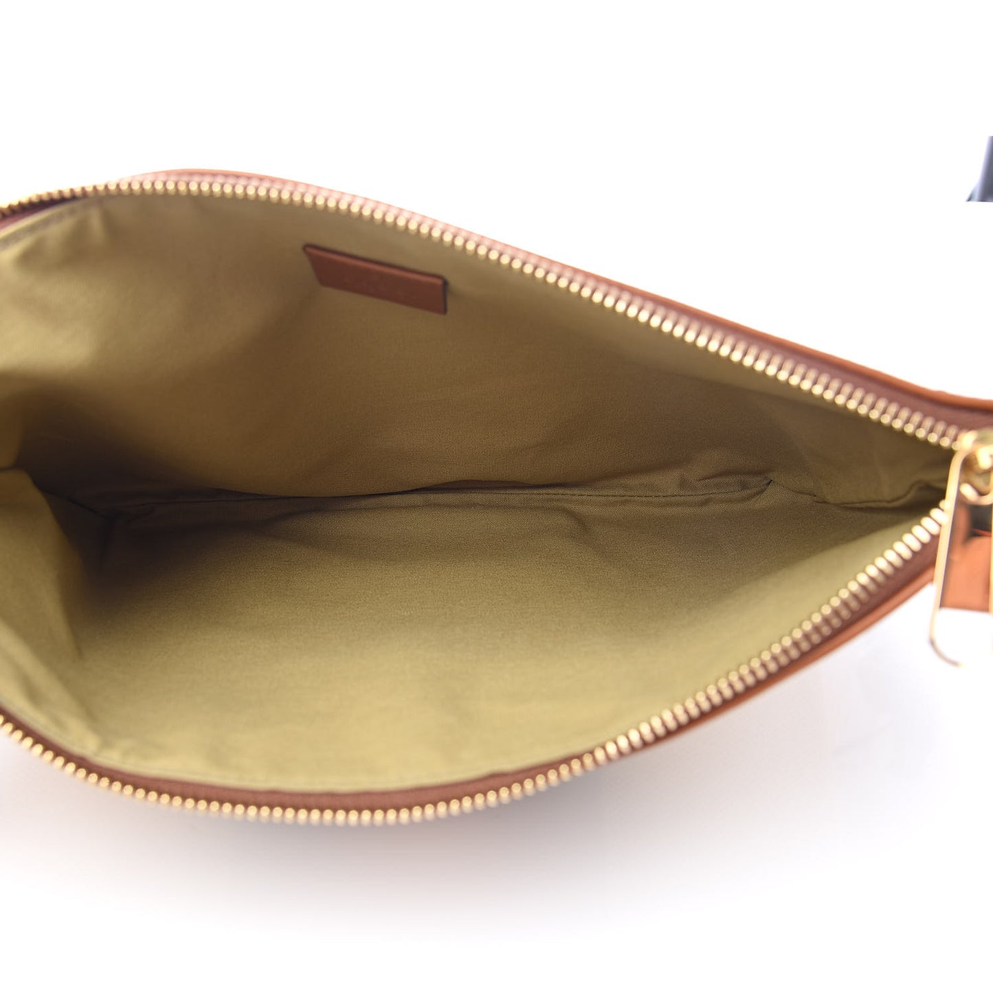Vintage Canvas Web Pouch Sand Cuir