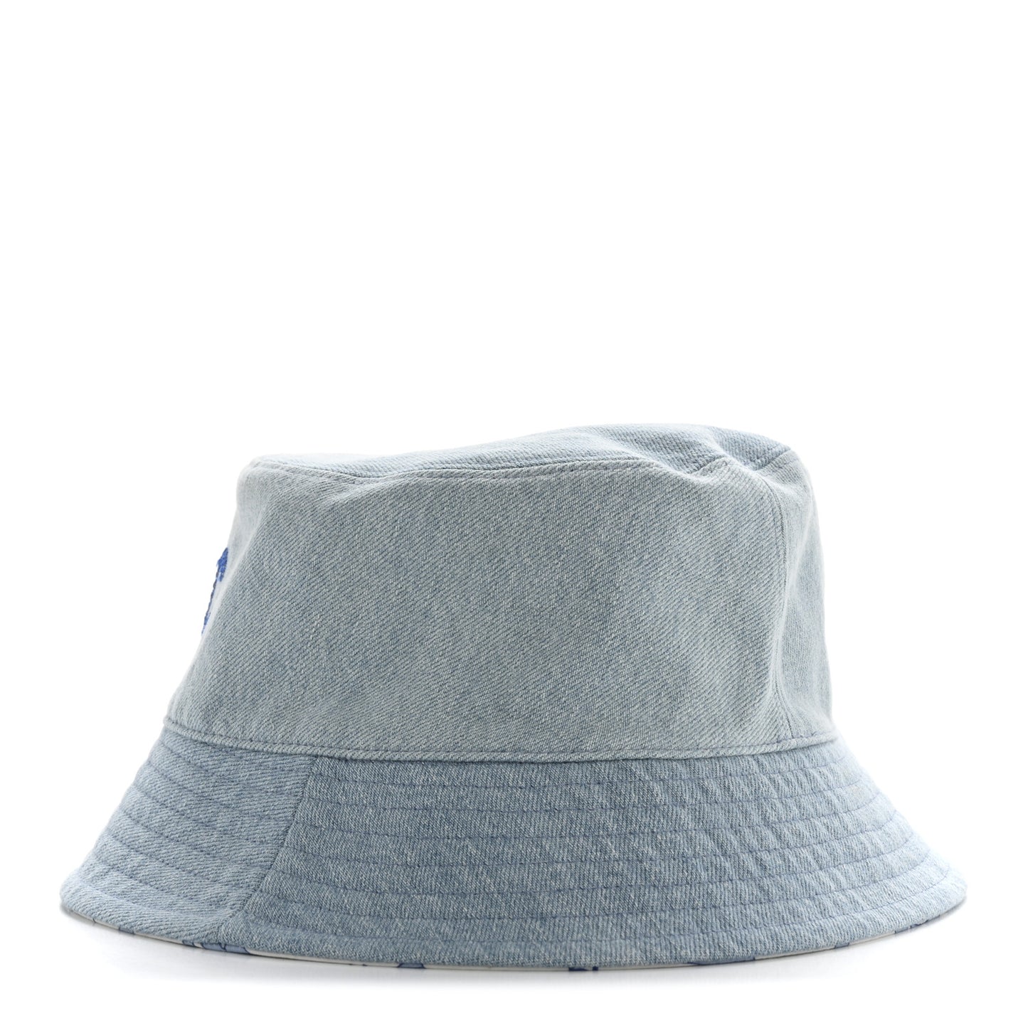 Denim Sequin Reversible Bucket Hat Blue