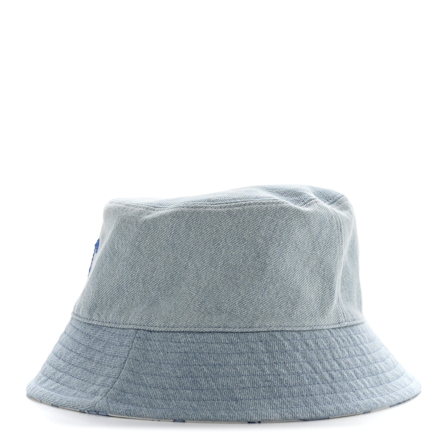 Chanel Denim Sequin Reversible Bucket Hat Blue 4 of 9