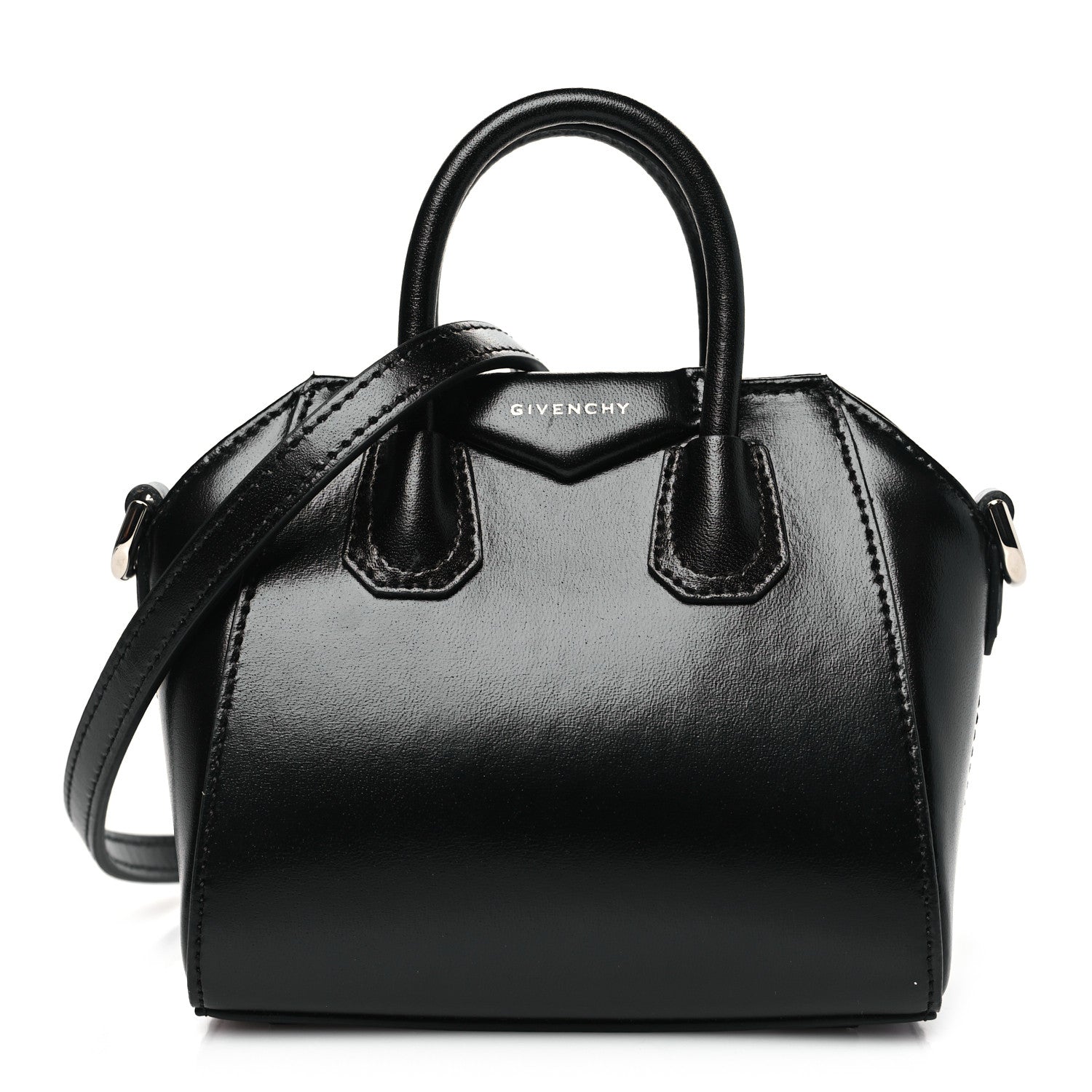 Givenchy Shiny Lord Calfskin Micro Antigona Black 1 of 10