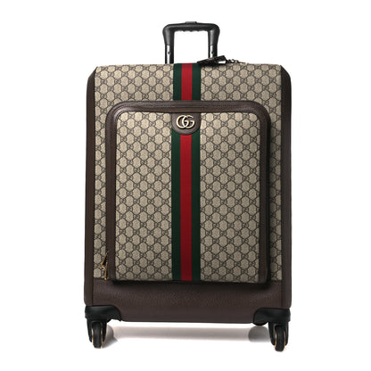 Gucci GG Supreme Monogram Web Medium Savoy Trolley Beige Ebony 1 of 9