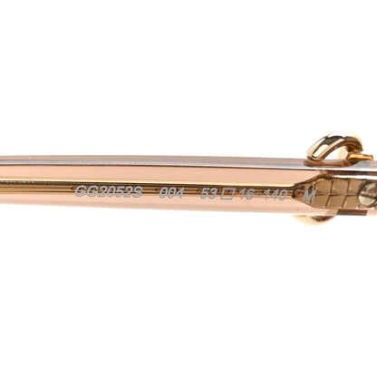 Gucci Acetate Horsebit Frame Sunglasses GG2052S Beige Transparent 5 of 9