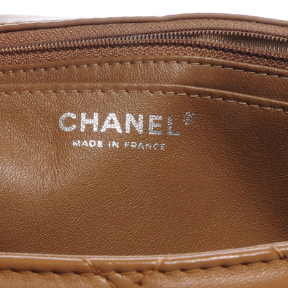Chanel Lambskin Quilted Maxi Single Flap Dark Beige 8 of 9