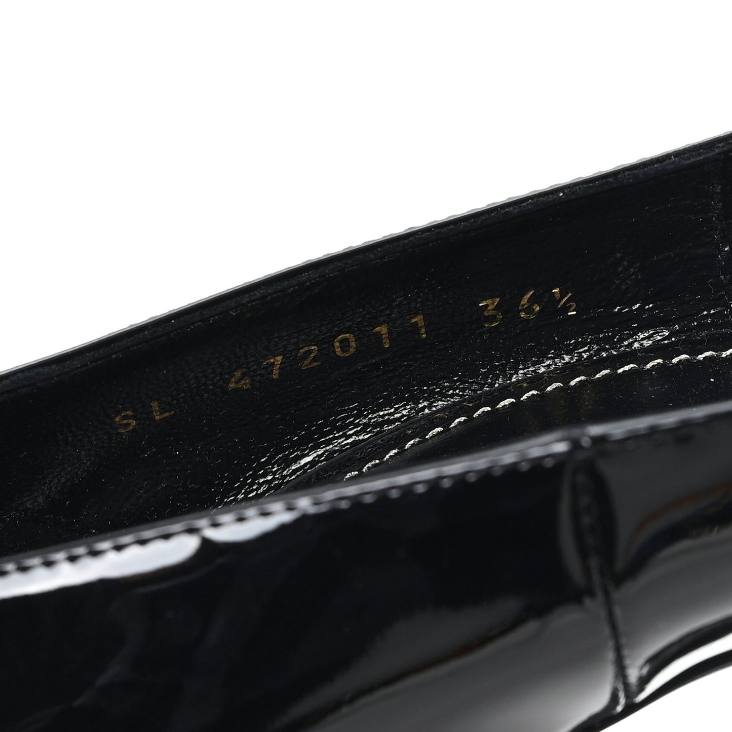 Patent Calfskin Opyum 110 Pumps 36.5 Black