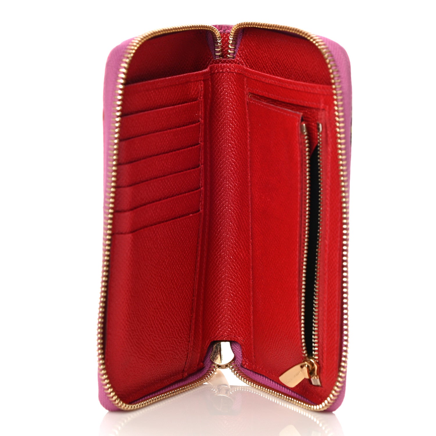 Dolce & Gabbana Fruit Print Small Zip Around Wallet Pink 5 of 11