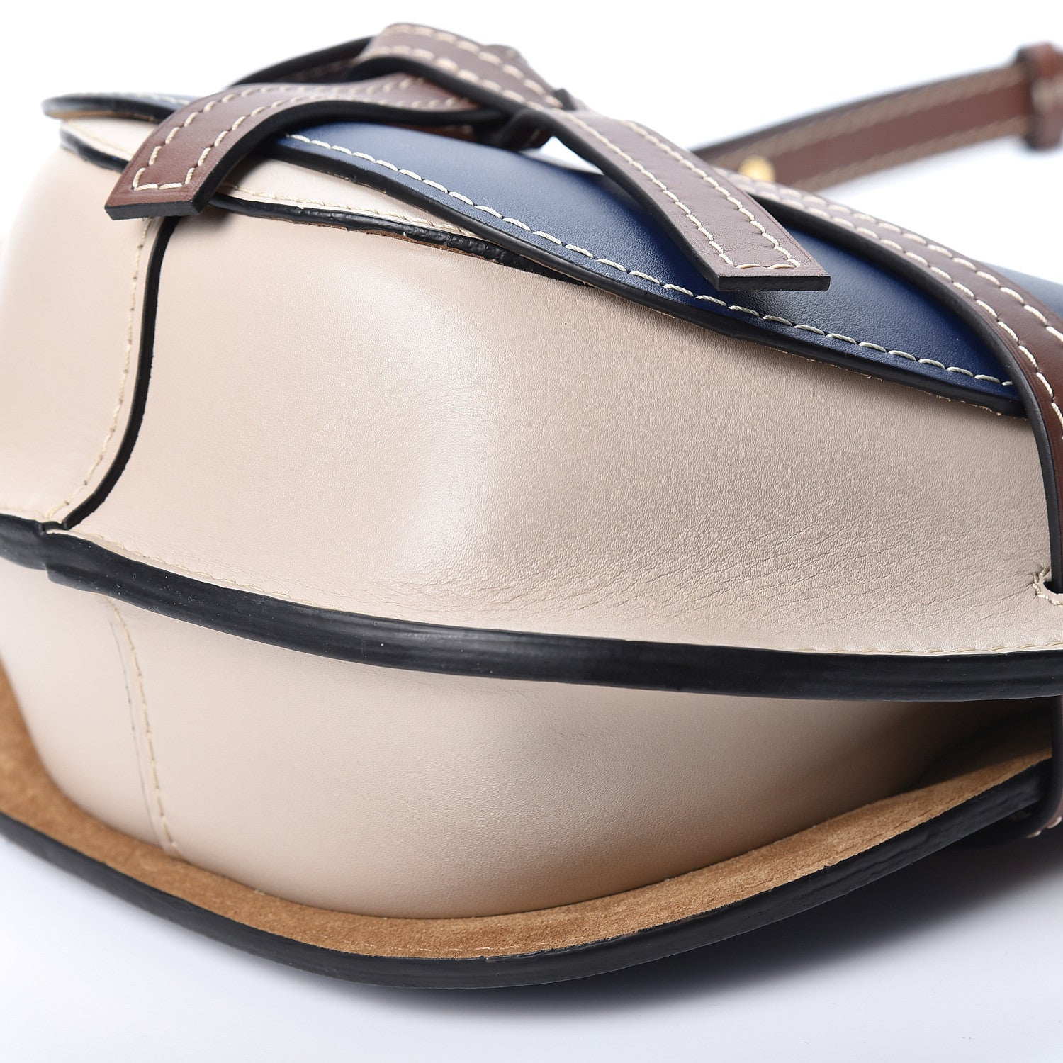 Loewe Soft Calfskin Small Gate Crossbody Bag Marine Light Oat 9 of 10