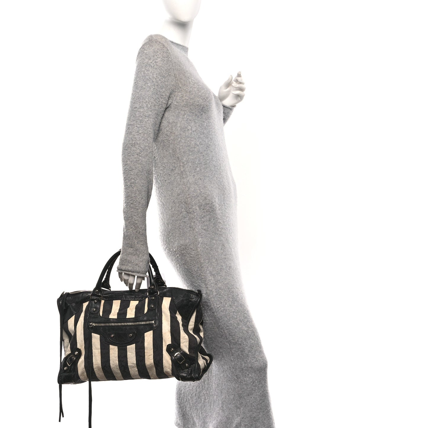 Chevre Damask Stripe Work Black