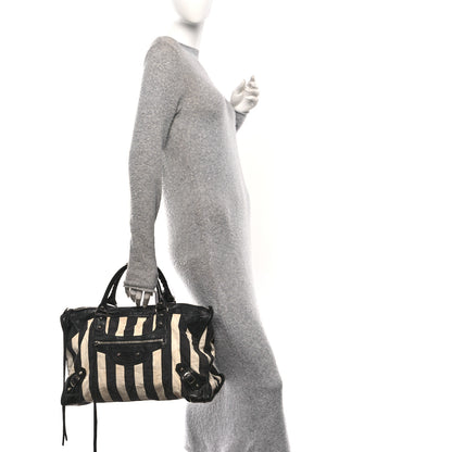 Balenciaga Chevre Damask Stripe Work Black 2 of 11