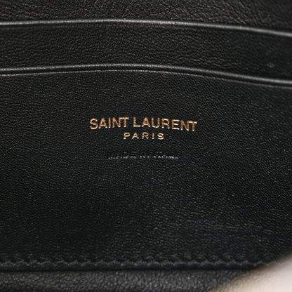 Saint Laurent Grain De Poudre Matelasse Monogram Mini Lou Camera Bag Fog 6 of 10