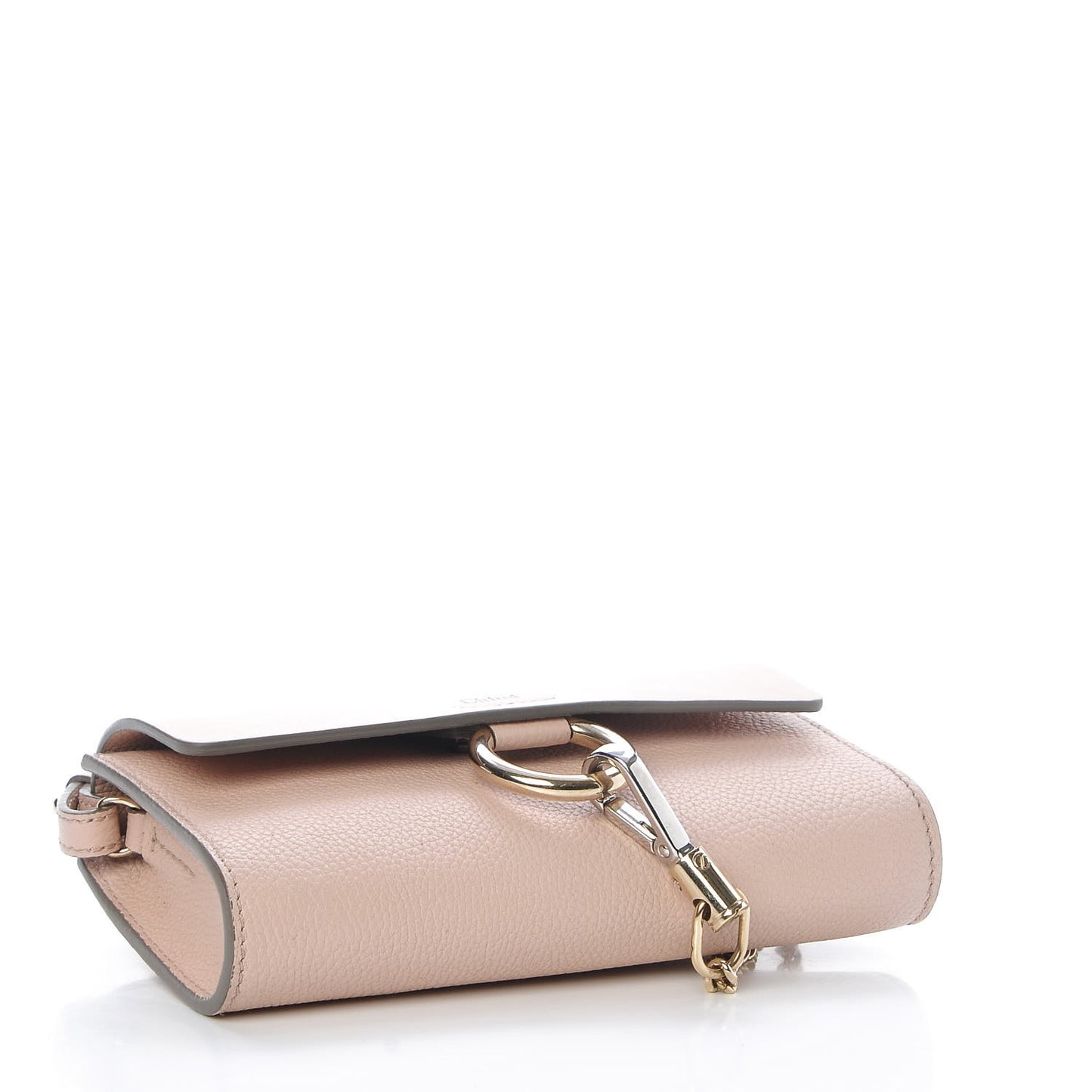 Calfskin Mini Faye Shoulder Bag Cement Pink