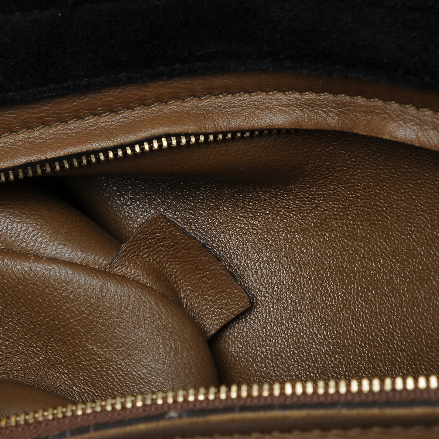 Calfskin Suede Medium Tri-Color Trapeze Black