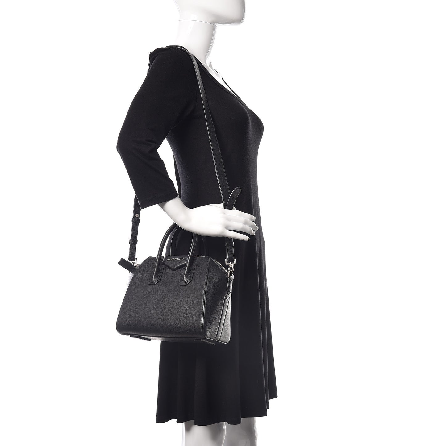 Sugar Goatskin Mini Antigona Black