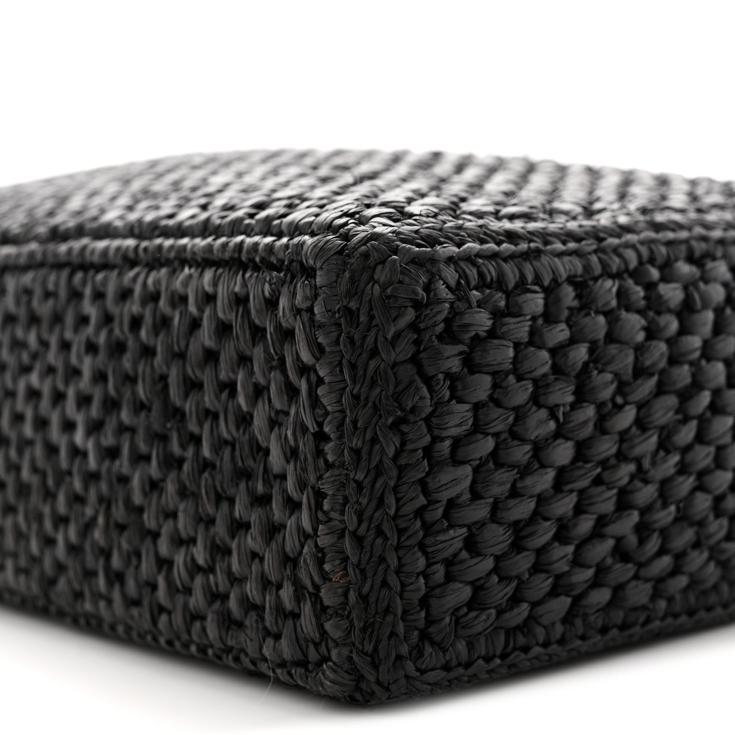 Loewe Raffia Calfskin Standard A4 Tote Bag Black 9 of 9