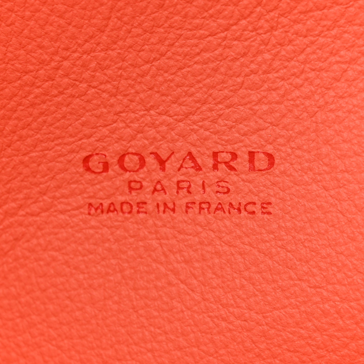 Goyardine Embroidered Seahorse Reversible Anjou PM Coral