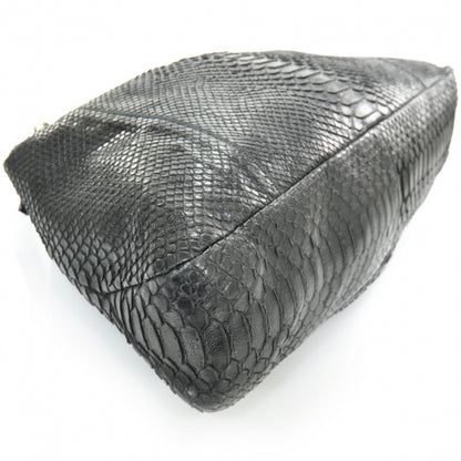 Gucci Python Large Horsebit Chain Hobo Black 5 of 10