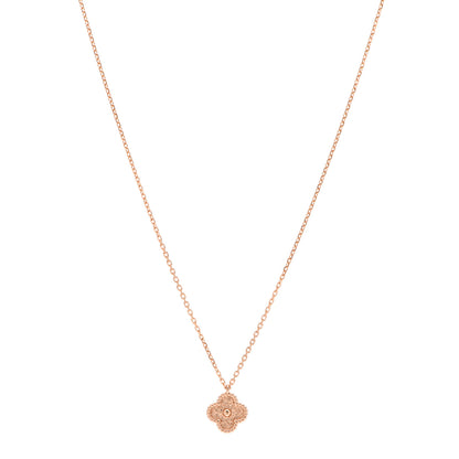 Van Cleef & Arpels 18K Rose Gold Sweet Alhambra Pendant Necklace 1 of 6