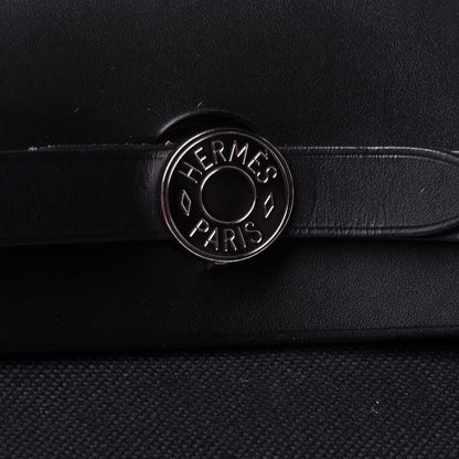 Hermes Military Toile Vache Hunter Herbag Zip PM 31 Black 9 of 11