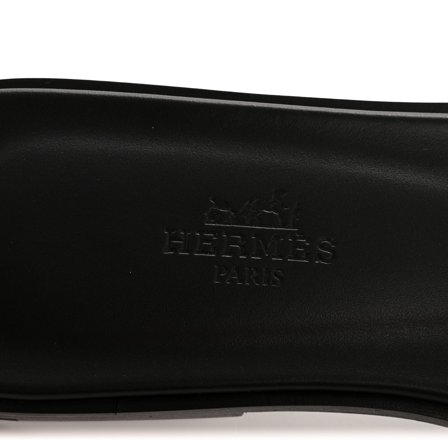 Hermes Box Calfskin Oran Sandals 35 Black 8 of 10