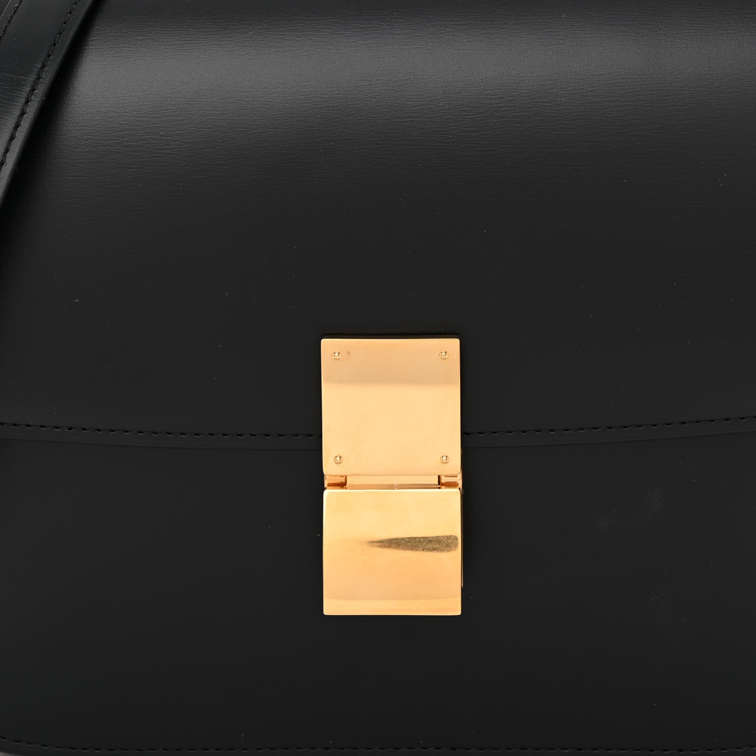 Celine Box Calfskin Medium Classic Box Flap Bag Black 8 of 11