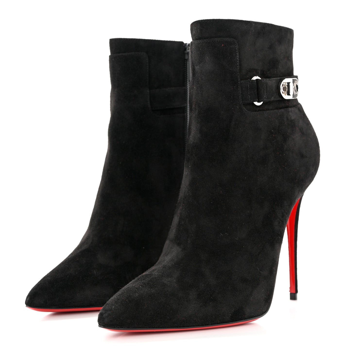 Suede Calfskin Lock So Kate Booty 100 Ankle Booties 37 Black