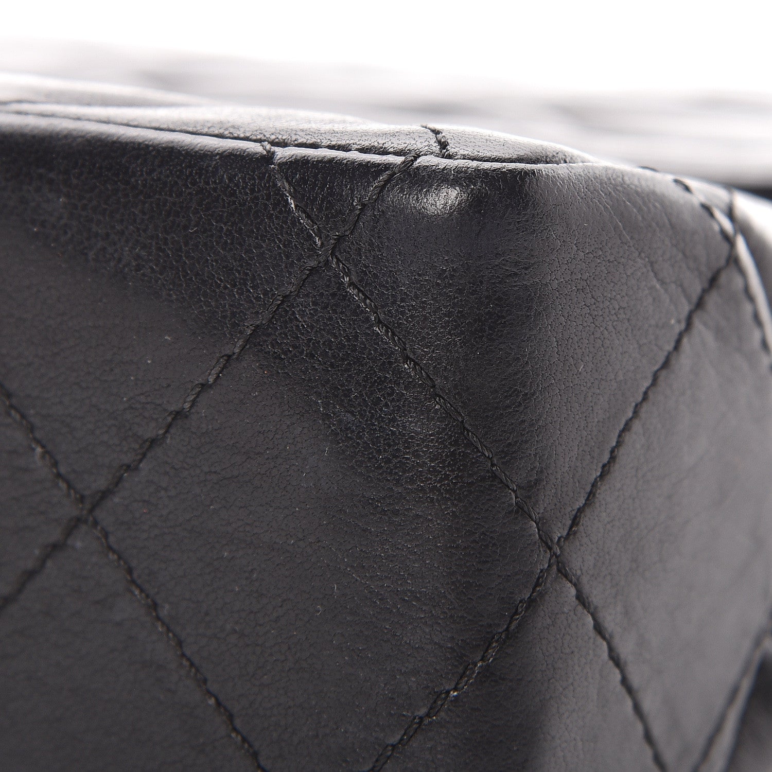 Chanel Lambskin Quilted Medium Double Flap Black 16 of 20