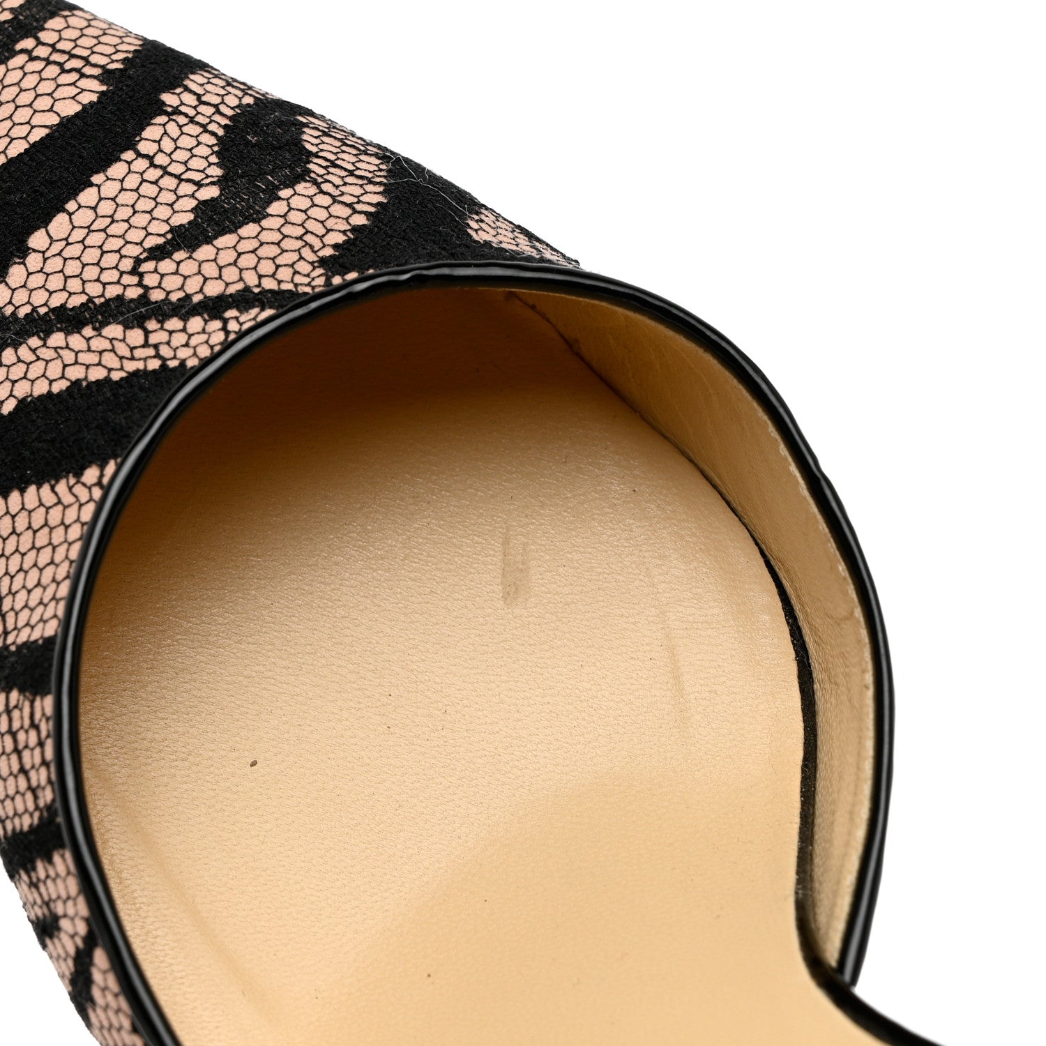 Jimmy Choo Lace Addison d'Orsay Pump 39.5 Pink Black 8 of 9