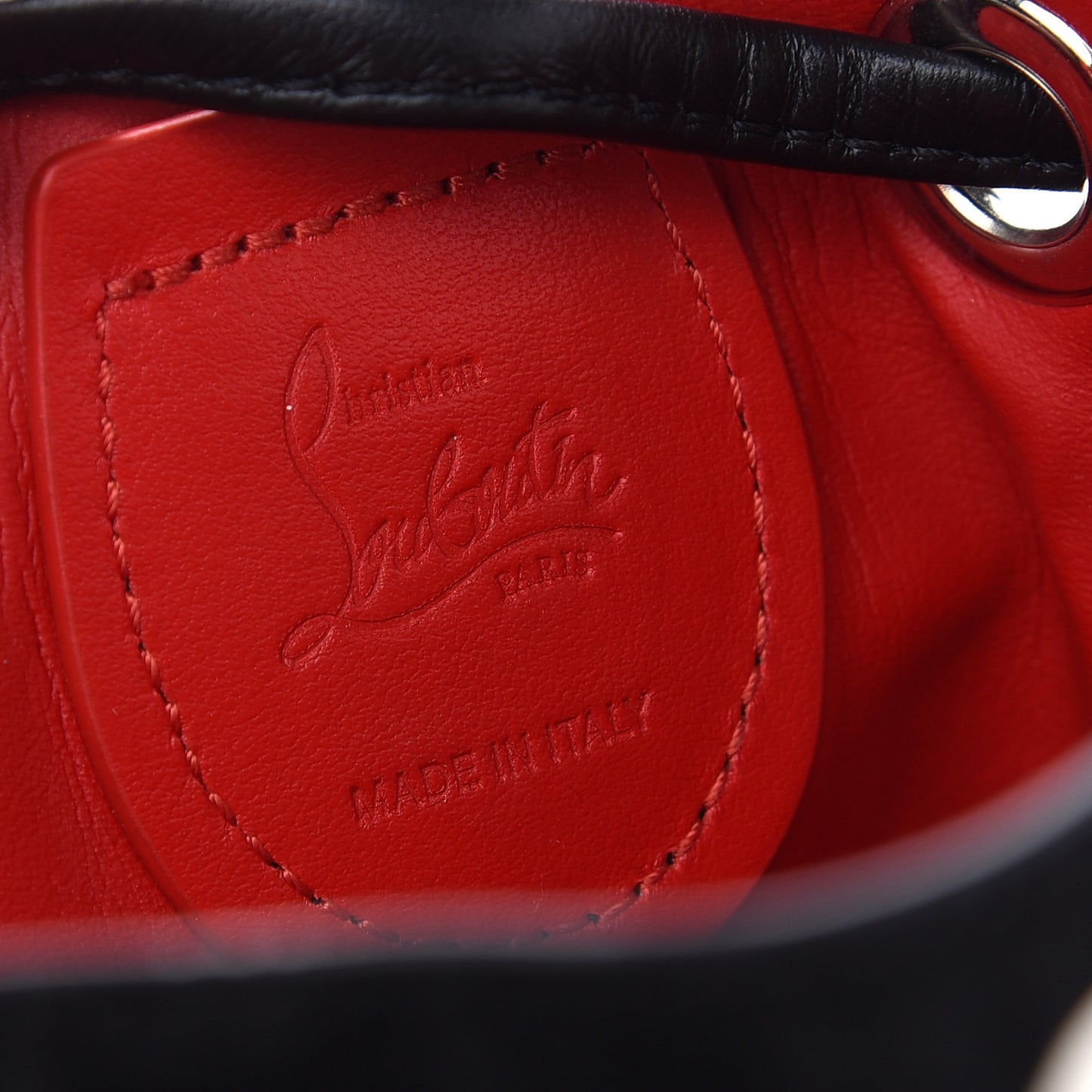 Suede Mary Jane Love Bucket Black Red
