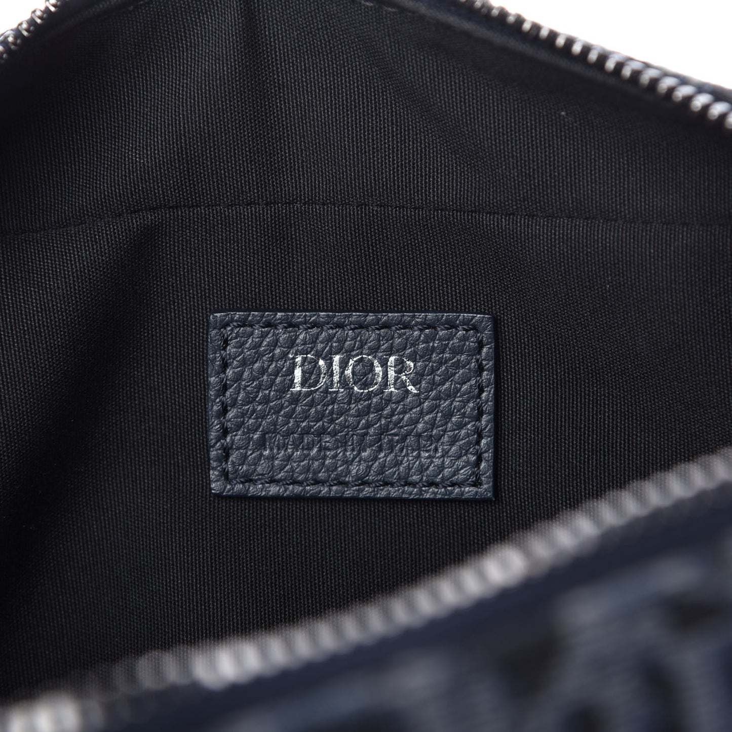 HOMME Oblique Jacquard Safari Messenger Navy Blue