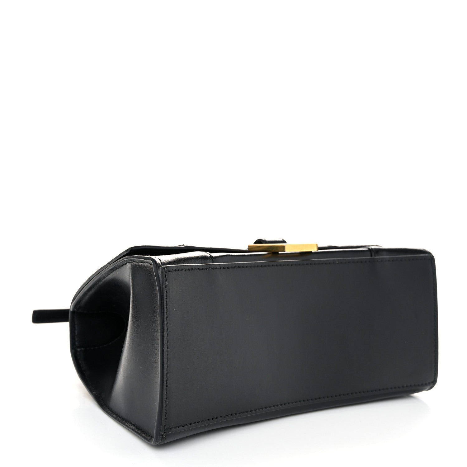 Balenciaga Shiny Box Calfskin Small Hourglass Top Handle Bag Black 4 of 9