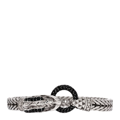 John Hardy JOHN HARDY Sterling Silver Black Sapphire Legends Naga Station Bracelet 2 of 4