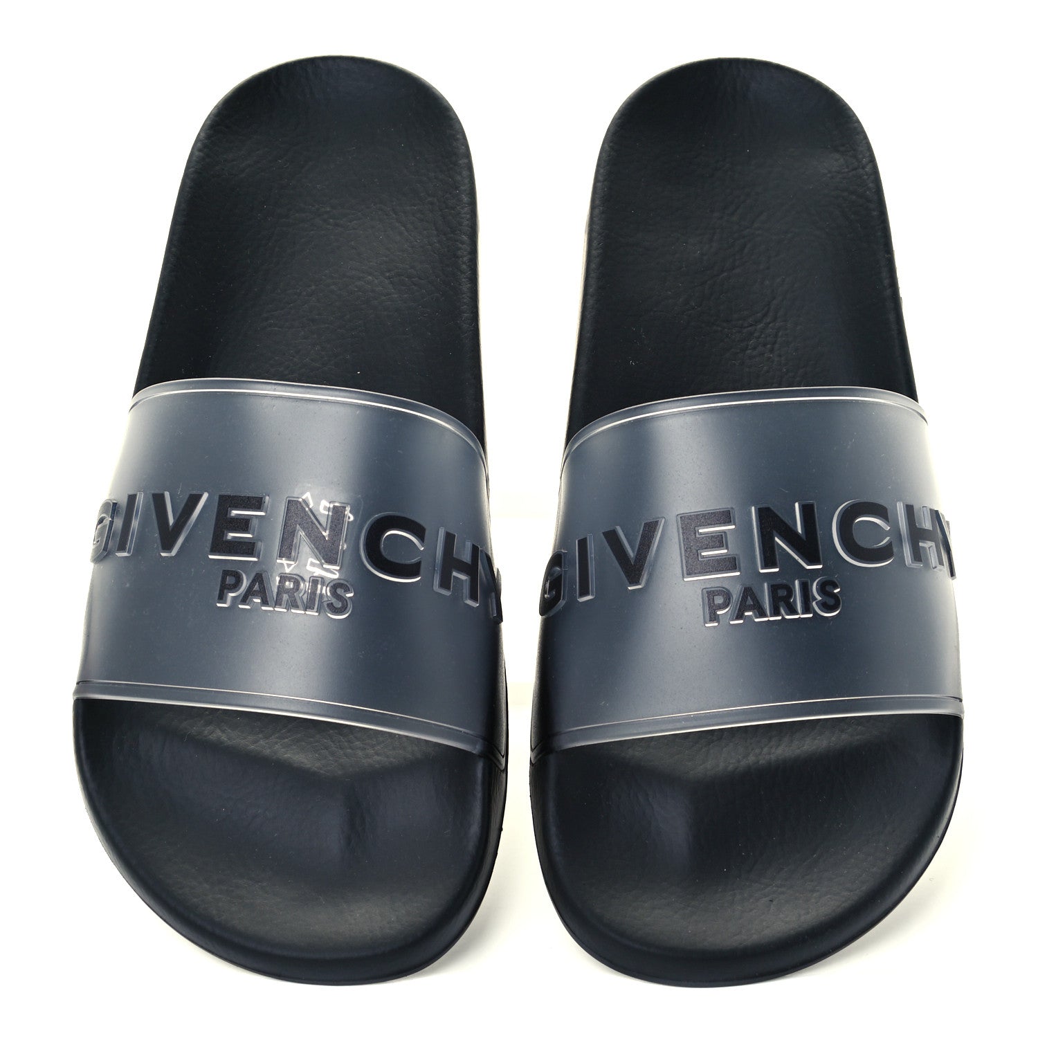Givenchy Rubber Logo Pool Slide Sandals 41 White Black 5 of 11