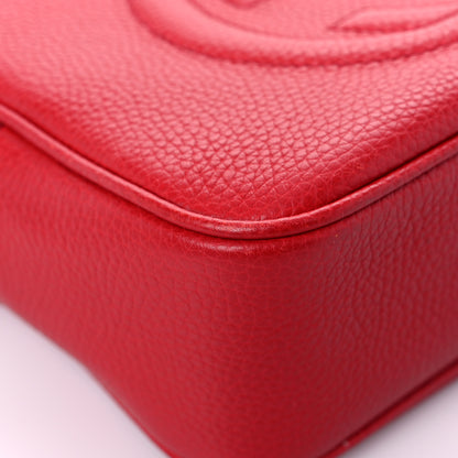 Gucci Pebbled Calfskin Small Soho Disco Bag Tabasco Red 9 of 10