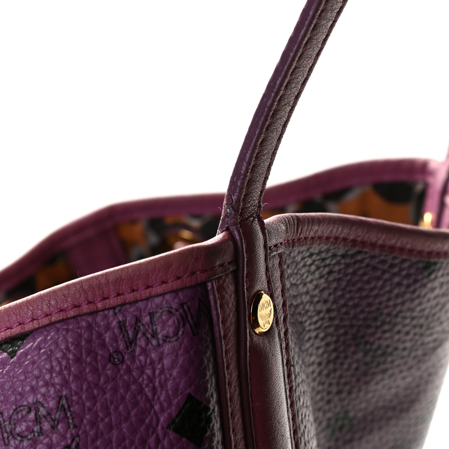 Visetos Medium Project Reversible Shopper Tote Purple