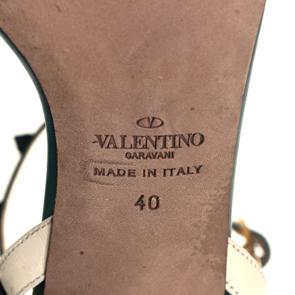 Valentino Garavani Calfskin Rockstud Ankle Strap 100mm Sandals 36 Multicolor 6 of 8