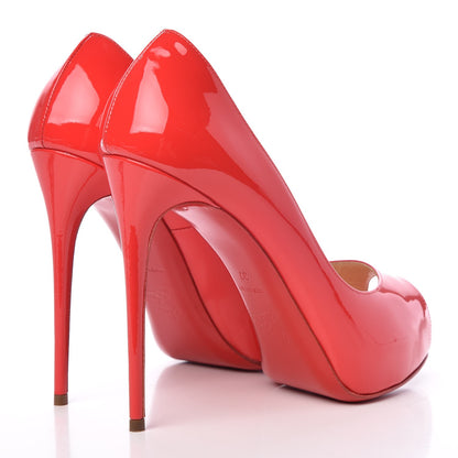 Christian Louboutin Patent New Very Prive 120 Pumps 37 Fraise 4 of 8