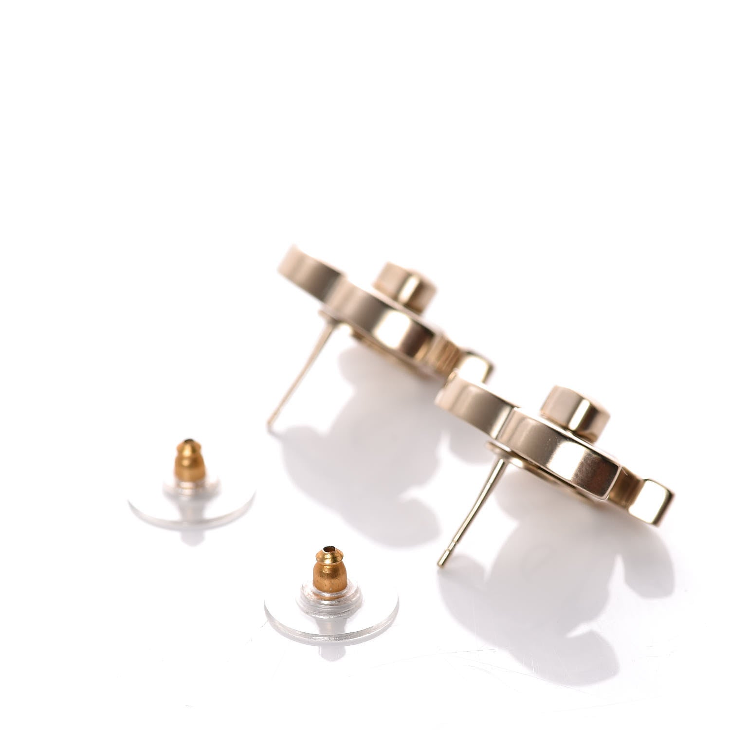 Chanel Metal CC Turnlock Interchangeable Earrings Gold 5 of 6