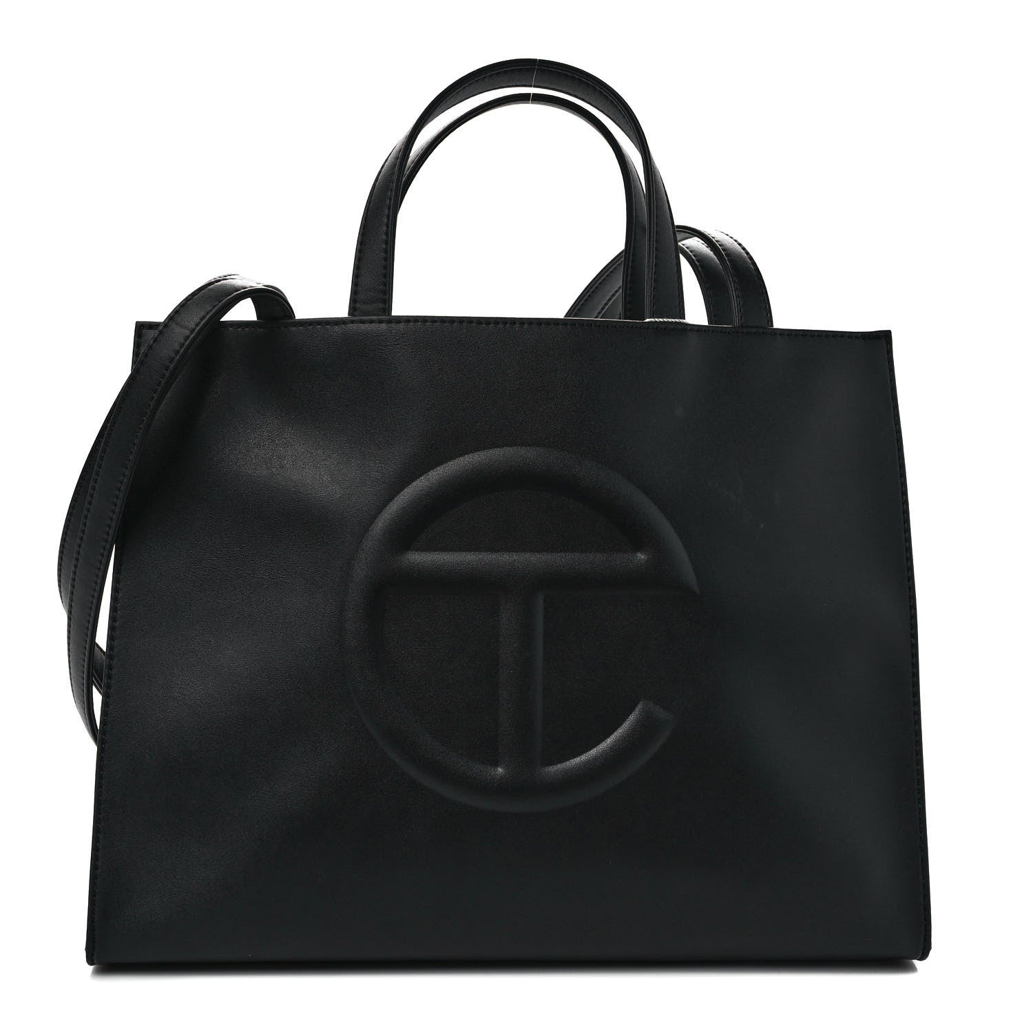 Telfar Vegan Leather Medium Shopping Bag Black 1 of 11