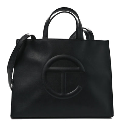 Telfar Vegan Leather Medium Shopping Bag Black 1 of 11